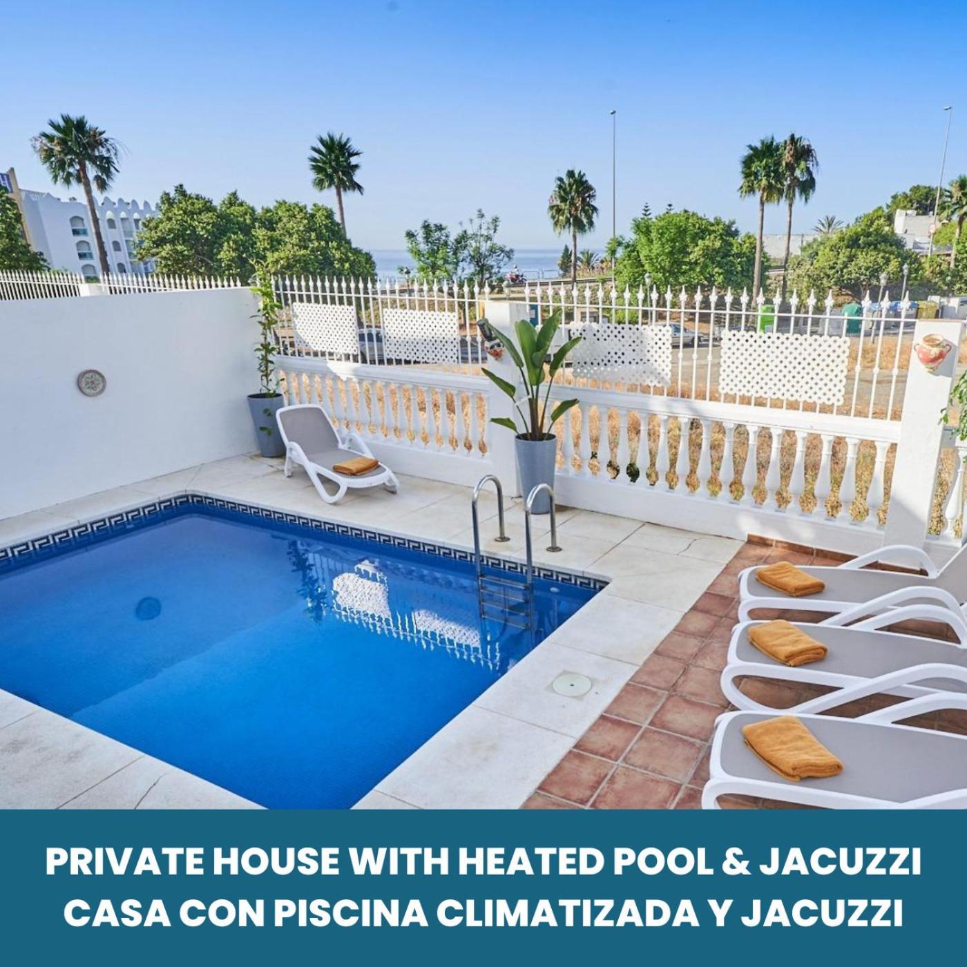 Villa Pura - Private Jacuzzi & Heated Pool Nerja Exteriör bild